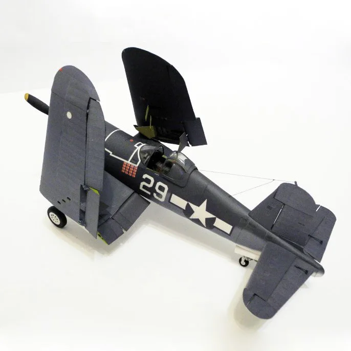 Details about   New DIY 1/33 F4U-1A Pirate Ship-borne Fighter 3D Paper Model Military Puzzle Kit